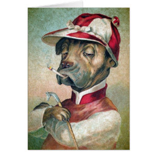 Smoking Dog All Occasions Grußkarte