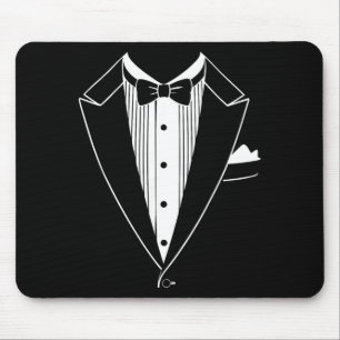 Smoking-Hemd Männer Frauen Kinder Tux Anzug Fliege Mousepad