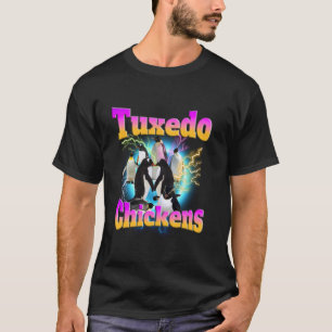 Smoking Hühner Lustiger Schwarzbrenner Pinguin T-Shirt