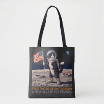 Smoking-Katze auf dem Mond-Astronaut lustiges Retr