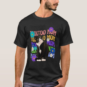 Smoking-Katze-Mama Retro Groovy Katze T-Shirt