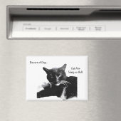 Smoking-Katze mit zweideutigem Lächeln Magnet (In Situ (Geschirrspüler))