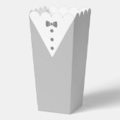 Smoking-Popcorn-Boxen mit schwarzer Fliege Geschenkschachtel (Rückseite)