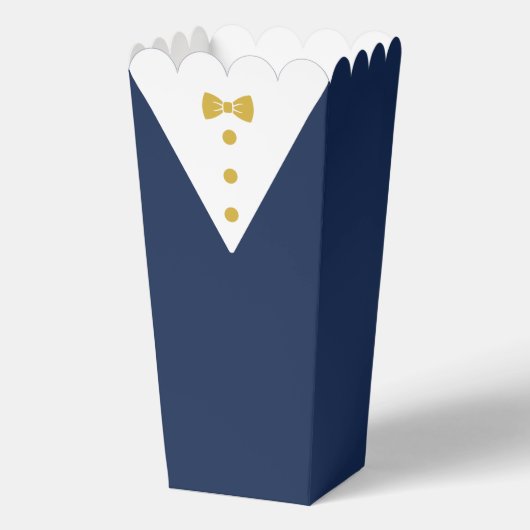 Smoking-Popcorn-Boxen mit schwarzer Fliege Geschenkschachtel (Vorderseite)