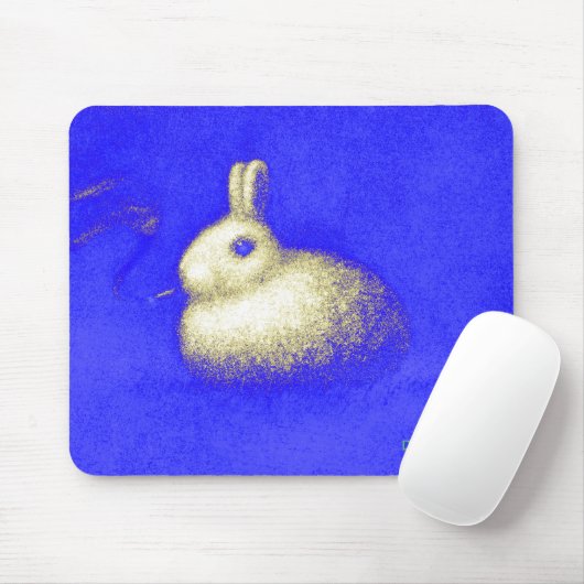 Smoking Rabbit Mousepad (Mit Mouse)
