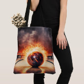 Smoking Striker Bowling Ball Large Shoulder Tote Tasche (Von Nahem)