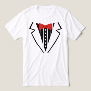 Smoking-T-Shirt Lustiger Formaler Druck Tee