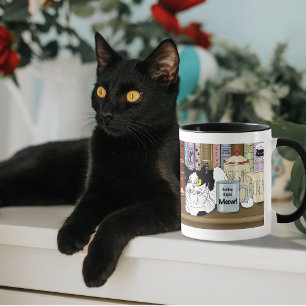 Smokinganzug-Katze Kaffeeliebhaber Lustige Küche Tasse