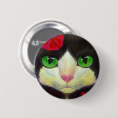 SMOKINGcat-KNOPF Button (Vorne & Hinten)