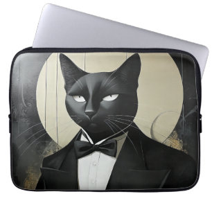 Smokingkatze  laptopschutzhülle