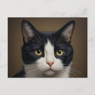 Smokingkatze Postkartenkunst Postkarte