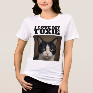 SMOKINGKATZEN-LIEBE-T-SHIRT Tri-Blend SHIRT