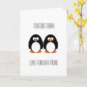 Smokings-Hochzeits-Karte Karte (Gelbe Blume)