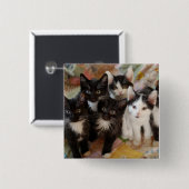 Smokings-Kätzchen Button (Vorne & Hinten)