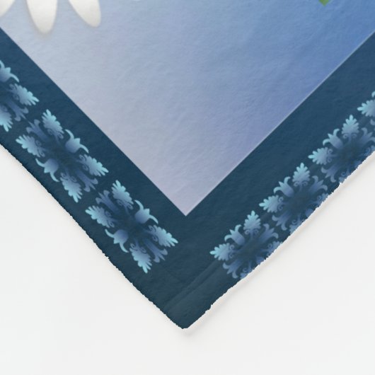 Smokings-Kätzchen FaceKitten und Gänseblümchen Fleecedecke (Ecke)