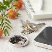 Smokings-Kätzchen Schlüsselanhänger (Seite)