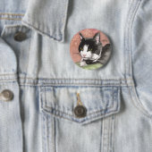 Smokings-Katze Button (Beispiel)
