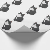 Smokings-Katze Geschenkpapier (Ecke)