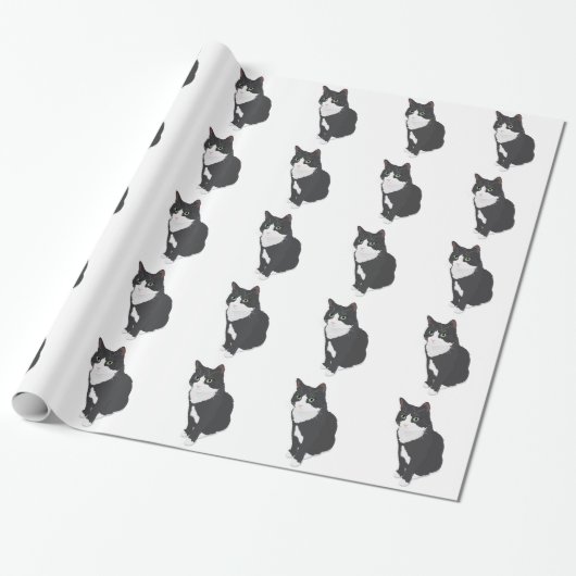 Smokings-Katze Geschenkpapier (Ungerollt)