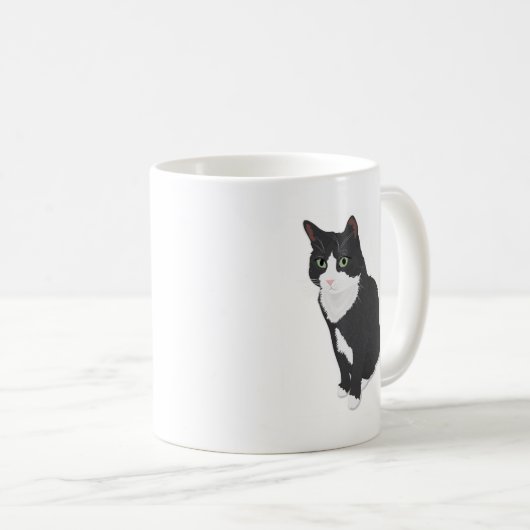 Smokings-Katze Kaffeetasse (VorderseiteRechts)