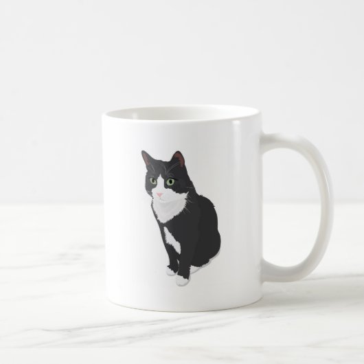 Smokings-Katze Kaffeetasse (Rechts)