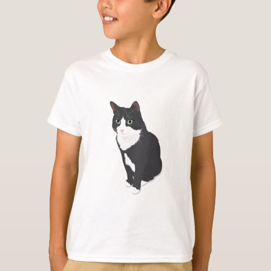 Smokings-Katze T-Shirt (Vorderseite)