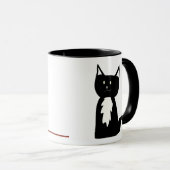Smokings-Katze und Ball des Garns Tasse (VorderseiteRechts)
