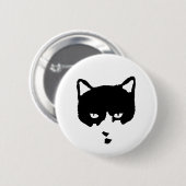 Smokings-Katzen-Knopf Button (Vorne & Hinten)