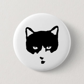 Smokings-Katzen-Knopf Button