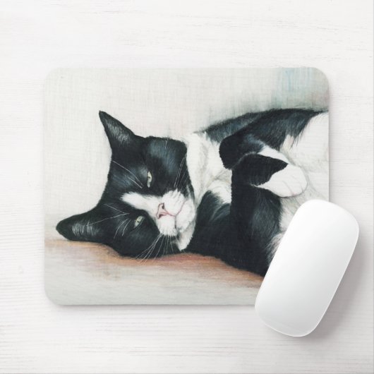 "Smokings-Katzen-" Kunst-Mausunterlage Mousepad (Mit Mouse)