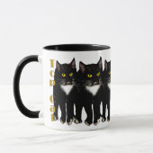 Smokings-Katzengeschenke u. -grüße Tasse (Links)
