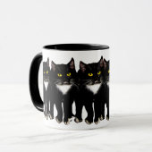 Smokings-Katzengeschenke u. -grüße Tasse (Vorderseite Links)