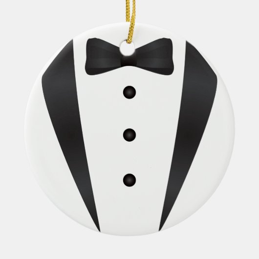 Smokingshochzeitsgeschenke und -stützen für keramikornament (Vorne)