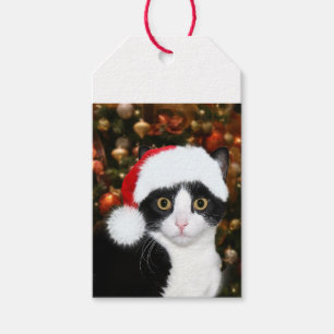 Smokingskatze Weihnachten Geschenkanhänger