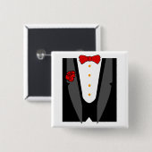 Smokingsknopf Button (Vorne & Hinten)