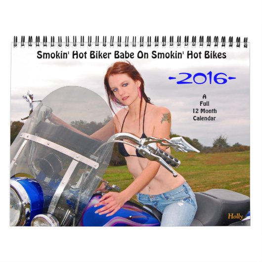 Smokin'Hot Biker Babe/Bikes 2016 Kalender (Titelbild)