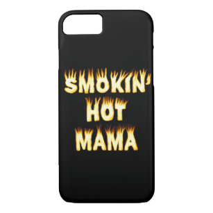 Smokin's heiße Mama lustige Mutter Flammen Case-Mate iPhone Hülle