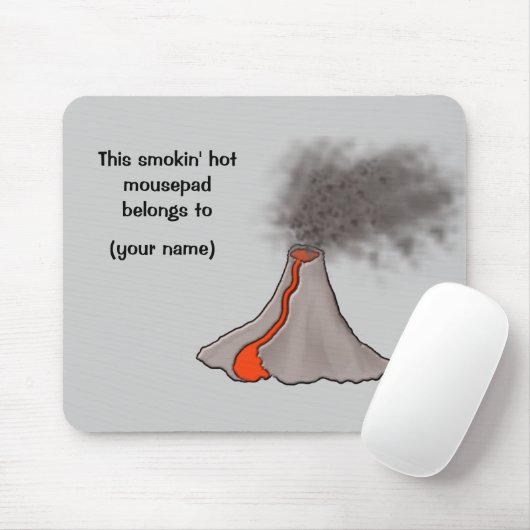 Smokins heißer Vulkanentwurf Mousepad (Mit Mouse)