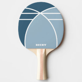 Smoky Blue Personalized Ping Pong Paddle Tischtennis Schläger