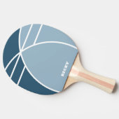 Smoky Blue Personalized Ping Pong Paddle Tischtennis Schläger (Seitenansicht)