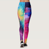 Smoky bright farbene Leggings (Rückseite)