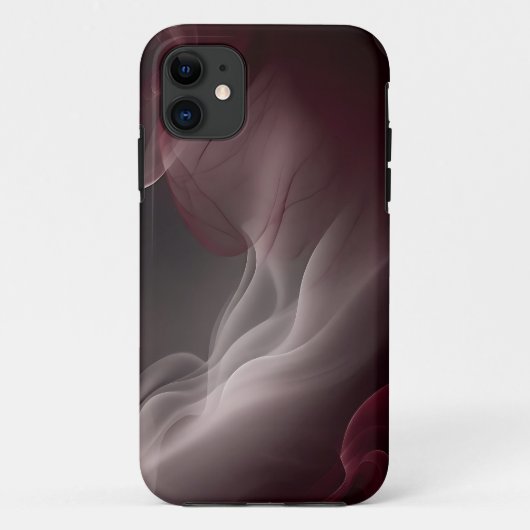 Smoky-Elegant-Marmor auf Dunkelgrau Case-Mate iPhone Hülle (Rückseite)