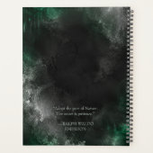 Smoky Emerald Bull Timing Zitat Design Planer (Rückseite)