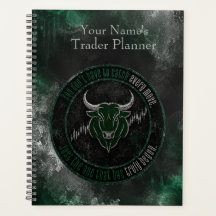 Smoky Emerald Bull Timing Zitat Design