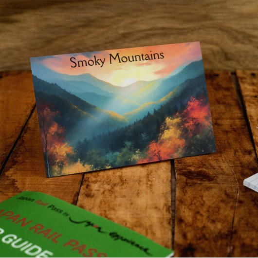 Smoky-Gebirge, individuell anpassbar Postkarte