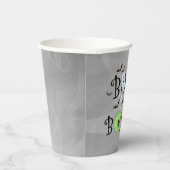 Smoky-Grau & Black Boos & Booze-Halloween-Party Pappbecher (Rechts)