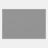 Smoky, graue Polka Dot und gestreift und fest Geschenkpapier Set (Vorderseite 3)