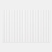 Smoky, graue Polka Dot und gestreift und fest Geschenkpapier Set (Vorderseite 2)