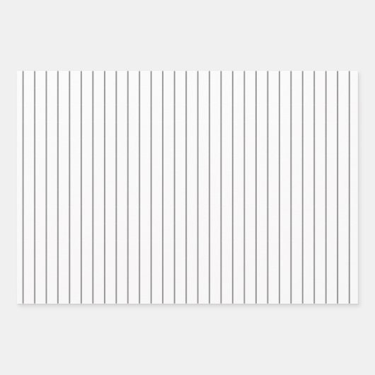 Smoky, graue Polka Dot und gestreift und fest Geschenkpapier Set (Vorderseite 2)