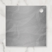 Smoky Gray Boos & Booze Halloween Geschenkanhänger (Rückseite)